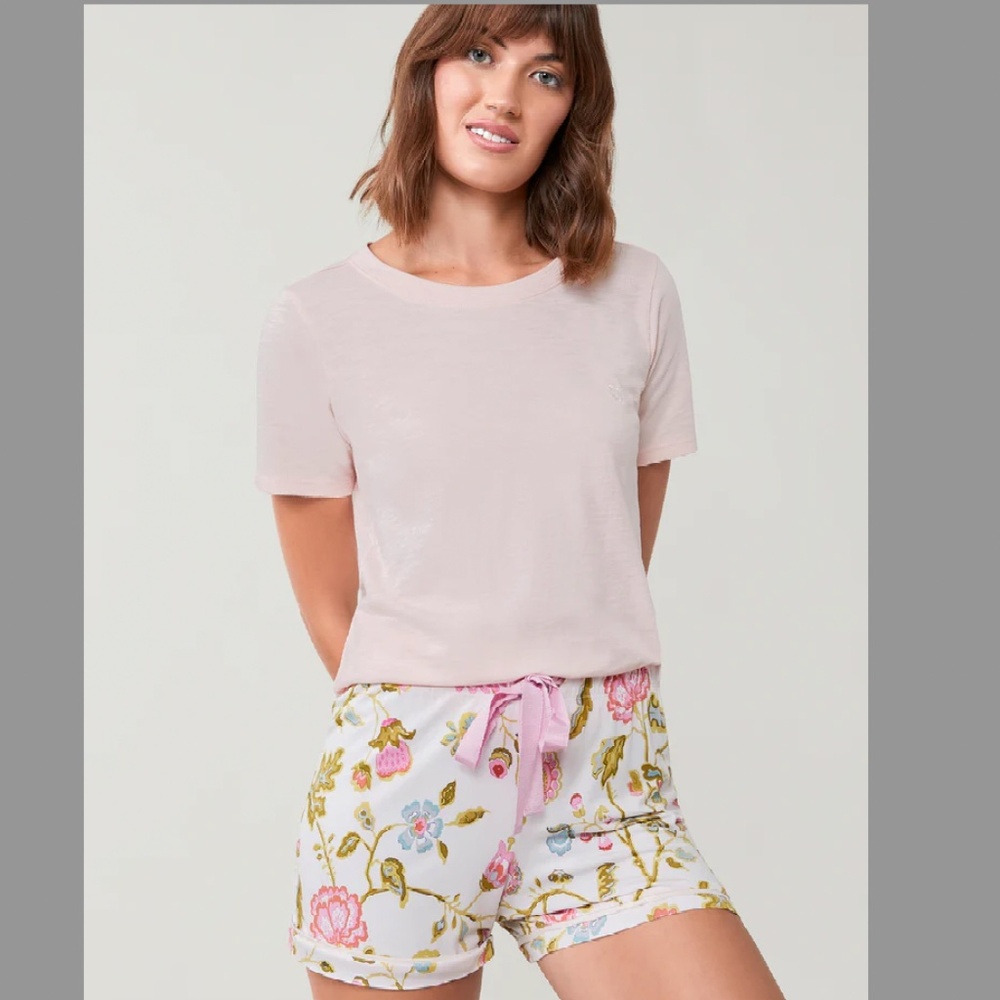 Spartina 449 Sea Breeze Slub Tee Strawberry Cream Size XS